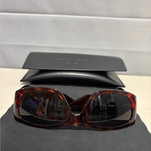 Moschino Tortoiseshell Sunglasses with Dark Lenses
